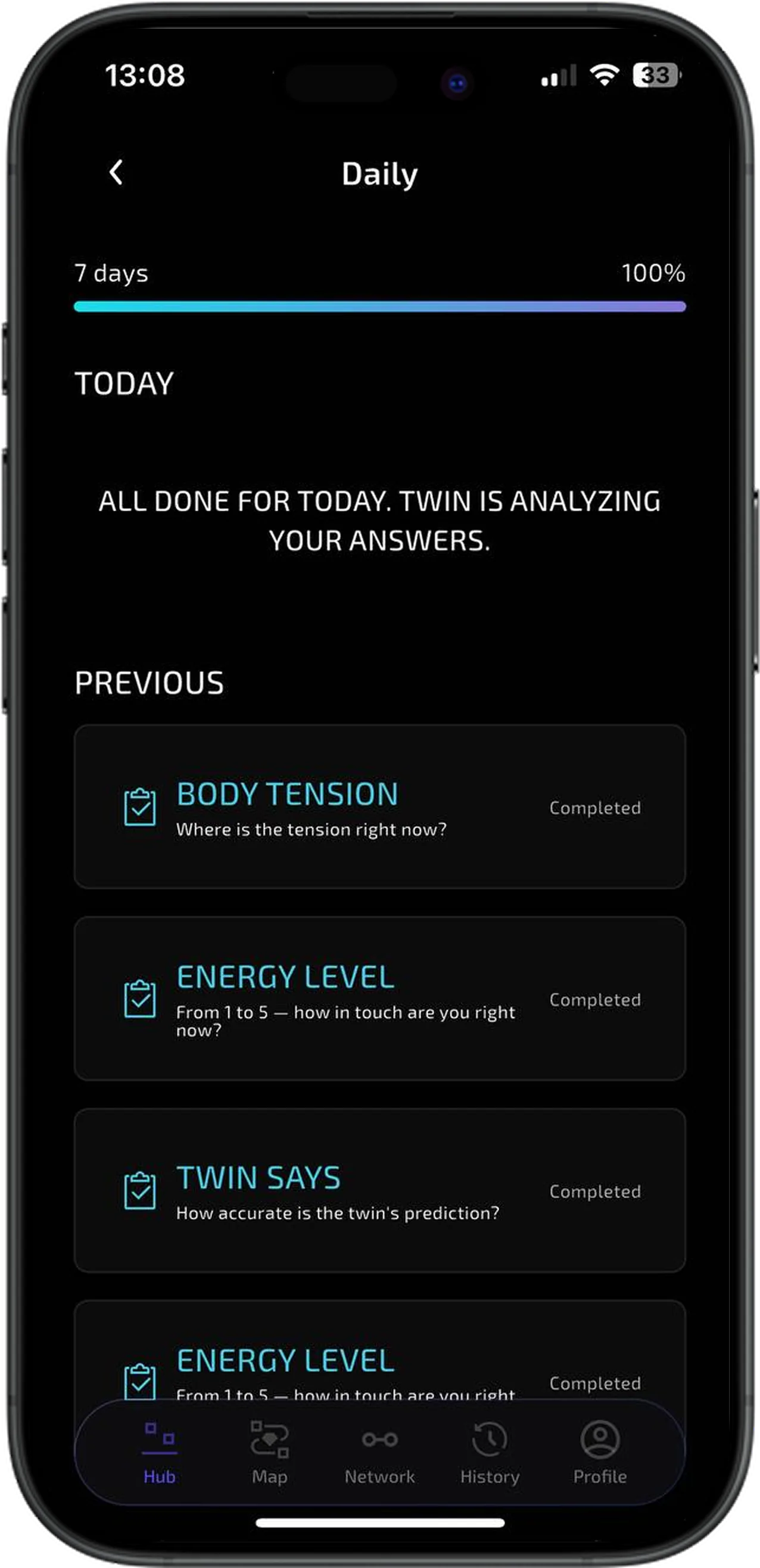 Twimi app — life map with decision insights